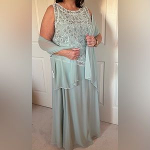 JKara Mint Evening Gown